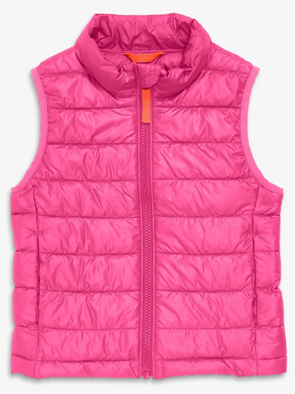 Primary Bright Pink Quilted Puffer Vest